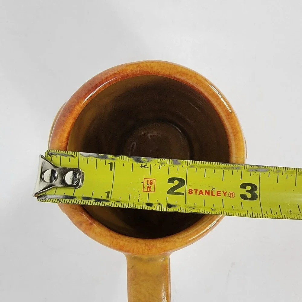 Haeger Pottery Norcross Shield Cross‎ Yellow Gold Mug Cup Coffee Tea